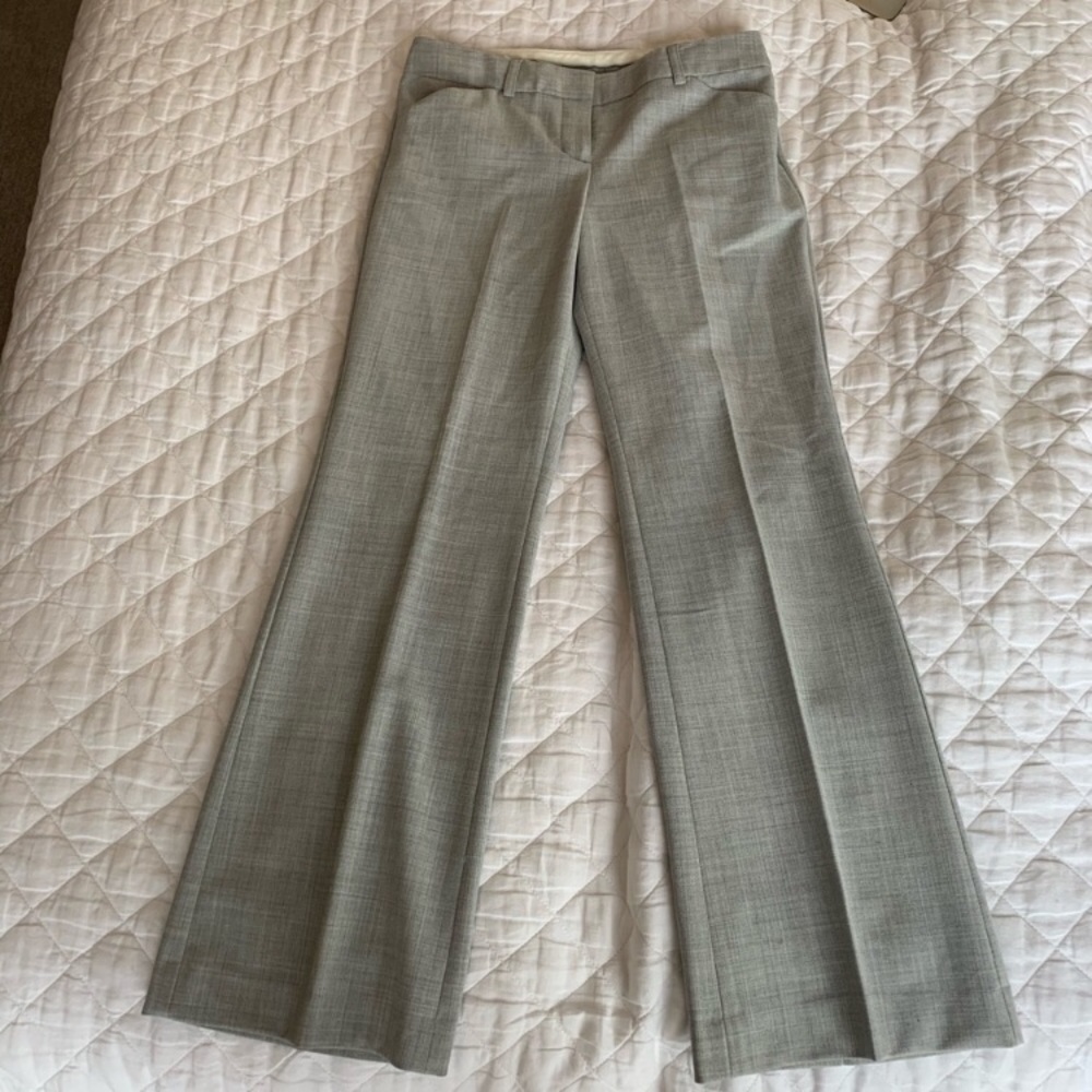 Express Grey Editor Pants Size 0 - image 3